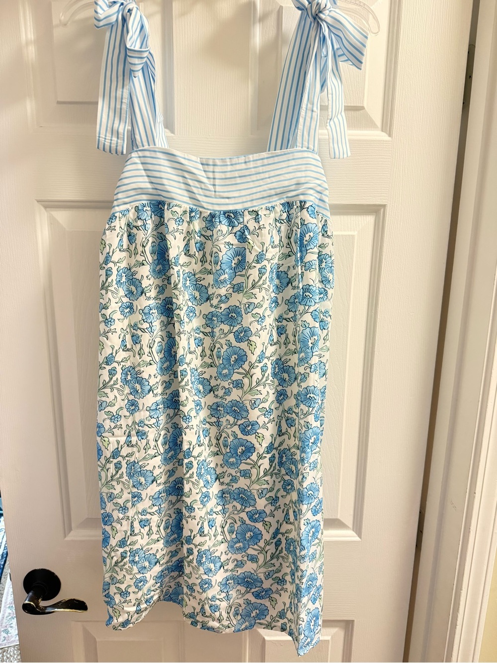 Blue Floral Tie-Strap Sundress - never worn